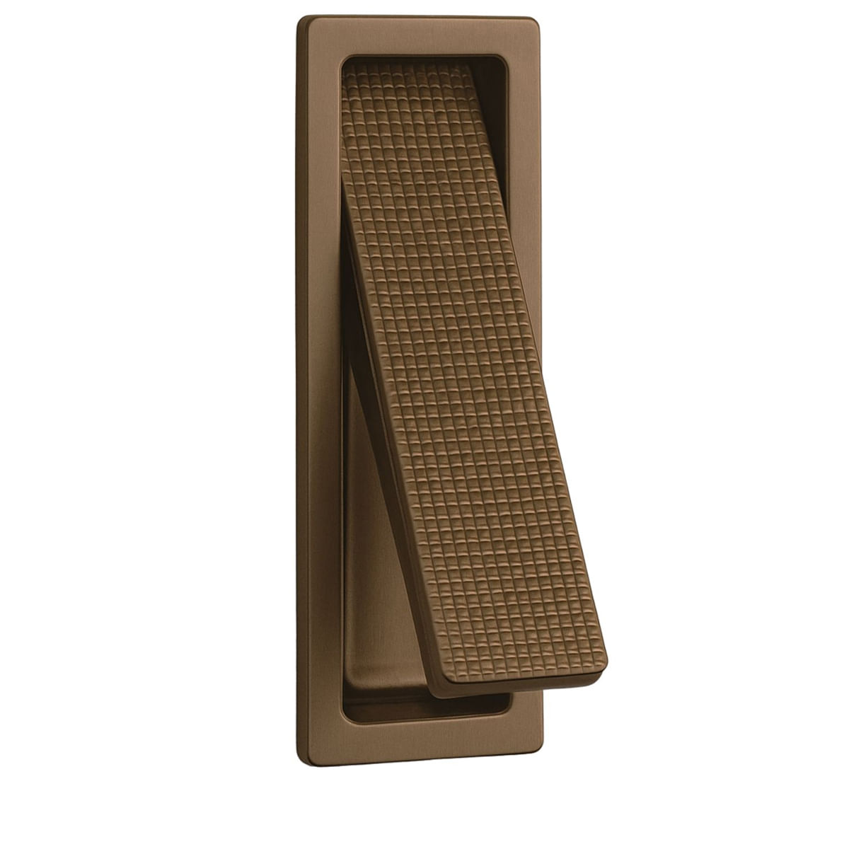 Puxador Piano de Embutir Pequeno Bronze Zen 67572_0